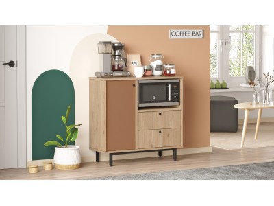 Кухненски помощен шкаф ROYCE RE1-SK (сепет/тухлено червено)